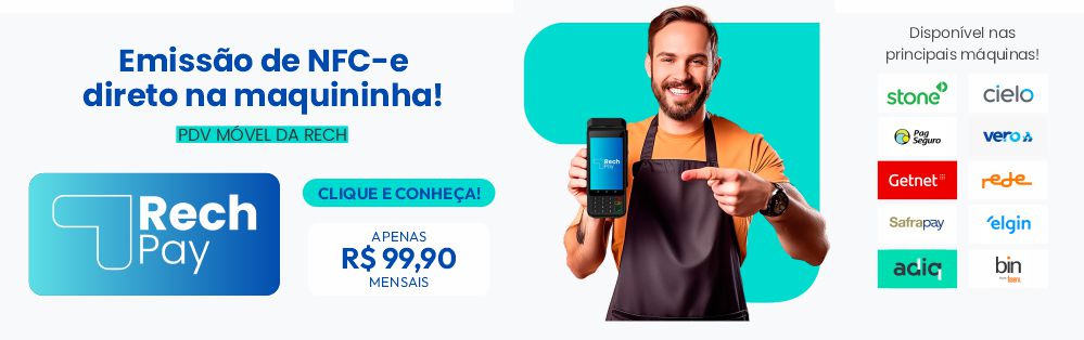 Emissão de NFC-e direto na maquininha!