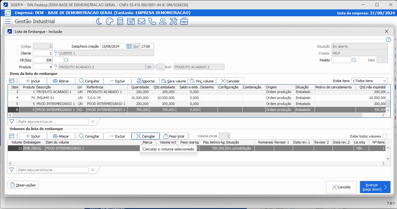 erp_siger_gestao_industrial_romaneio_de_embarque_manutencao_lista_embarque_02092024
